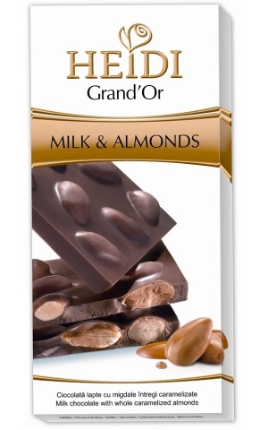 Шоколад темный HEIDI Grand'or Миндаль, 100г