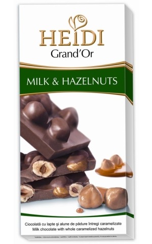 Шоколад Heidi Grand'Or тёмный с лесным орехом, 100 г