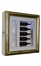 Винный модуль-картина Qv52-B3150b настенный (5 бутылок+2 Бокала)  125 900 ₽